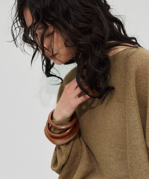 BARNYARDSTORM（バンヤードストーム）の「BARNYARDSTORM / 3連ウッドバングル（バングル/リストバンド・レディース・ブラウン・FREE）」の12枚目の写真