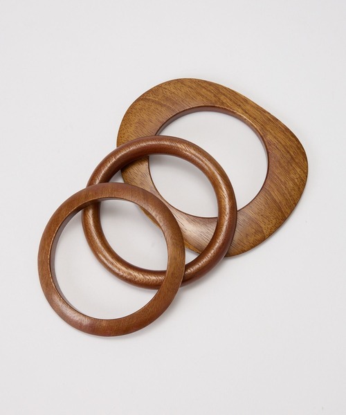 BARNYARDSTORM（バンヤードストーム）の「BARNYARDSTORM / 3連ウッドバングル（バングル/リストバンド・レディース・ブラウン・FREE）」の20枚目の写真