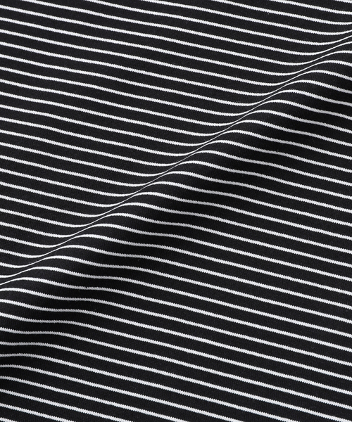 handvaerk（ハンドバーク）の「handvaerk (ハンドバーク) 60/2 S/S BIG T-SHIRT -STRIPE-（Tシャツ/カットソー・メンズ・ブラック/ホワイト・SMALL/MEDIUM/LARGE）」の7枚目の写真