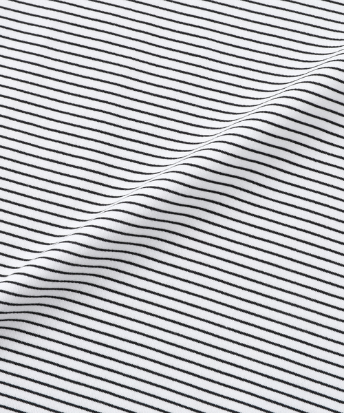 handvaerk（ハンドバーク）の「handvaerk (ハンドバーク) 60/2 S/S BIG T-SHIRT -STRIPE-（Tシャツ/カットソー・メンズ・ブラック/ホワイト・SMALL/MEDIUM/LARGE）」の8枚目の写真