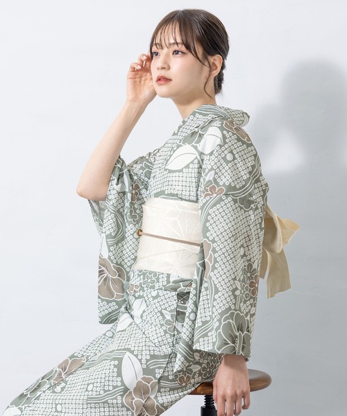 初心者でもプロの着姿”新二部式 セパレート浴衣3点セット（上衣・下衣