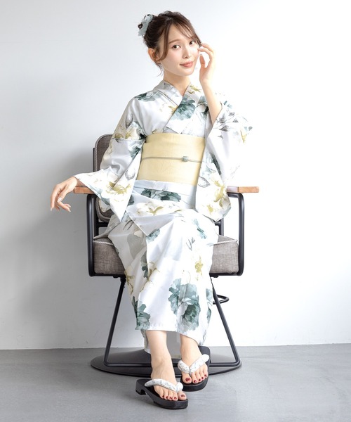 【新品未使用】　ソウビエン SOUBIEN 浴衣 帯セット(セパレート浴衣) SOUBIEN 浴衣 セット レディース セパレート浴衣 二部式 夏 浴衣セット