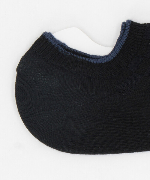 COMME CA ISM（コムサイズム）の「リンクス 市松柄 アンクル ソックス（ソックス/靴下・メンズ・ブラック/チャコール/ネイビー・25-27CM）」の9枚目の写真