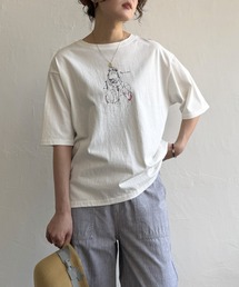 GirlプリントビッグTシャツ