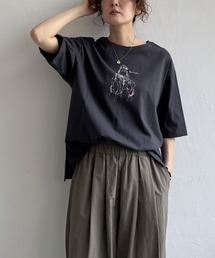 GirlプリントビッグTシャツ