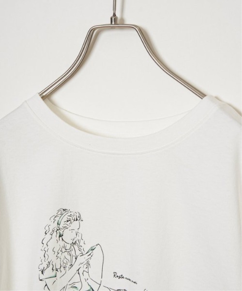 LBC（エルビーシー）の「GirlプリントビッグTシャツ（Tシャツ/カットソー・レディース・ホワイト/チャコールグレー/グレー/コーラル・M/L）」の8枚目の写真