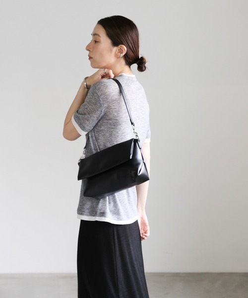 レイヤードライクヘンリーネックシアートップス（Tシャツ/カットソー