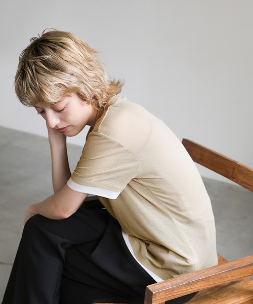 専用ページ ベージュトップス XWFBR10J3 BLACK LABEL シグネチャーブリーズ Vネック クロップド丈