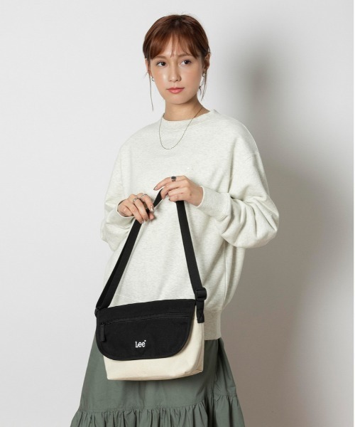Lee(リー)の「Lee(リー)【レディース】メッセンジャーバッグ(ショルダーバッグ・レディース・カーキブラウン/ブラック・ONE SIZE)」の9枚目の写真
