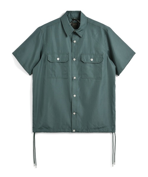 TAION（タイオン）の「【TAION(タイオン)】〈ユニセックス〉ノンダウン ミリタリー ハーフスリーブシャツ（シャツ/ブラウス・メンズ・ダークネイビー/その他3/ダークグリーン/オフホワイト/ダークオリーブ/ブラック/ダークグリーン系/オリーブ・S/M/L/XL/XS）」の3枚目の写真