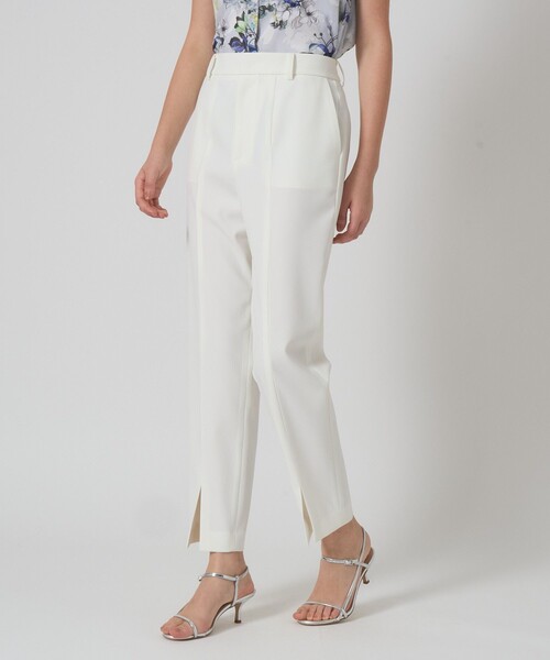 ANAYI（アナイ）の「ダブルクロススリットパンツ（その他パンツ・レディース・ベージュ/ブラック/ホワイト・38/36/34）」の9枚目の写真