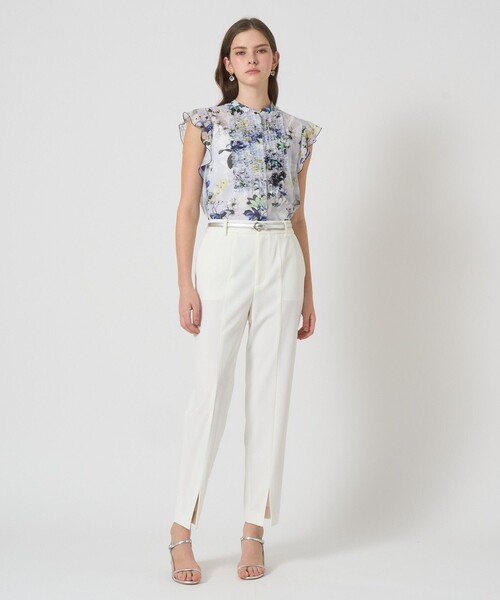 ANAYI（アナイ）の「ダブルクロススリットパンツ（その他パンツ・レディース・ベージュ/ブラック/ホワイト・38/36/34）」の10枚目の写真