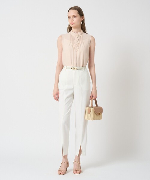 ANAYI（アナイ）の「ダブルクロススリットパンツ（その他パンツ・レディース・ベージュ/ブラック/ホワイト・38/36/34）」の18枚目の写真