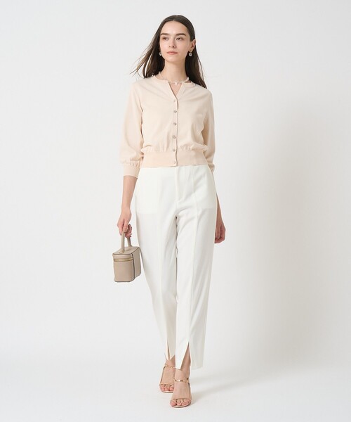 ANAYI（アナイ）の「ダブルクロススリットパンツ（その他パンツ・レディース・ベージュ/ブラック/ホワイト・38/36/34）」の19枚目の写真