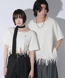 Anui | 【UNISEX/選べる着丈】ダメージルーズテレコTシャツ(Tシャツ/カットソー)