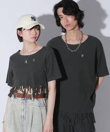 Anui | 【UNISEX/選べる着丈】ダメージルーズテレコTシャツ(Tシャツ/カットソー)