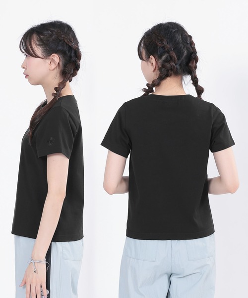 MARY QUANT◆Tシャツ/S/レーヨン/BLK MARYロゴ Tシャツ（Tシャツ/カットソー）｜MARY QUANT（マリー