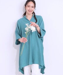 SHOO・LA・RUE | 【洗える/S-LL/接触冷感】涼しく楽に体型カバー　ゆったりチュニックワンピース(チュニック)