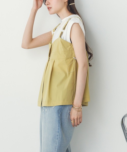 hunch(ハンチ)の「【接触冷感】2WAY バックドロストビスチェ(ベスト・レディース・モカ/イエロー/ブラック・FREE)」の5枚目の写真