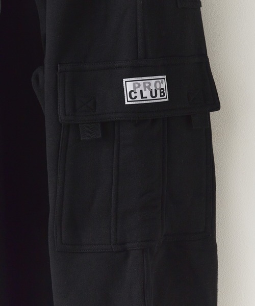PRO CLUB (プロクラブ)の「Pro Club/プロクラブ Heavyweight Fleece Cargo Pants スウェットパンツ カーゴパンツ(スウェットパンツ・メンズ・ブラック/ヘザーグレー・M/L/XL)」の5枚目の写真