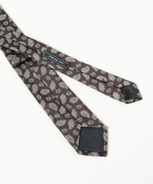 B:MING by BEAMS（ビーミングバイビームス）の「シルク ペイズリー ナロー ネクタイ 25FW（ネクタイ・メンズ・ブラウン/ダークブラウン/グリーン/オリーブ/ブルー/ネイビー・ONE SIZE）」の10枚目の写真