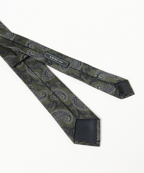 B:MING by BEAMS（ビーミングバイビームス）の「シルク ペイズリー ナロー ネクタイ 25FW（ネクタイ・メンズ・ブラウン/ダークブラウン/グリーン/オリーブ/ブルー/ネイビー・ONE SIZE）」の12枚目の写真