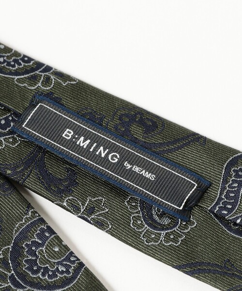 B:MING by BEAMS（ビーミングバイビームス）の「シルク ペイズリー ナロー ネクタイ 25FW（ネクタイ・メンズ・ブラウン/ダークブラウン/グリーン/オリーブ/ブルー/ネイビー・ONE SIZE）」の13枚目の写真