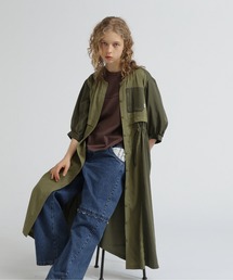 AVIREX | COLOR SCHEME LONG SHIRTS/カラースケームロングシャツ(シャツワンピース)