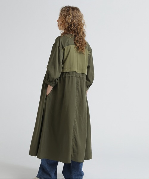 *AVIREX* カラースケーム ロングシャツワンピース COLOR SCHEME LONG SHIRTS/カラースケームロングシャツ（シャツ