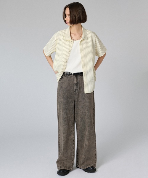 ONCILY（オンシェリー）の「SEMI-FLARED DENIM PANTS / セミフレアデニムパンツ（デニムパンツ・メンズ・ブラック/ブラック系その他/インディゴブルー/ブルー系その他・SMALL/MEDIUM/LARGE）」の9枚目の写真