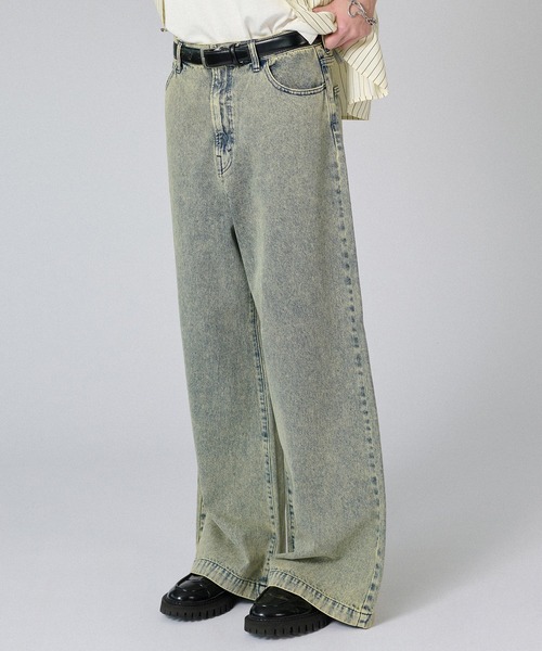 ONCILY（オンシェリー）の「SEMI-FLARED DENIM PANTS / セミフレアデニムパンツ（デニムパンツ・メンズ・ブラック/ブラック系その他/インディゴブルー/ブルー系その他・SMALL/MEDIUM/LARGE）」の14枚目の写真