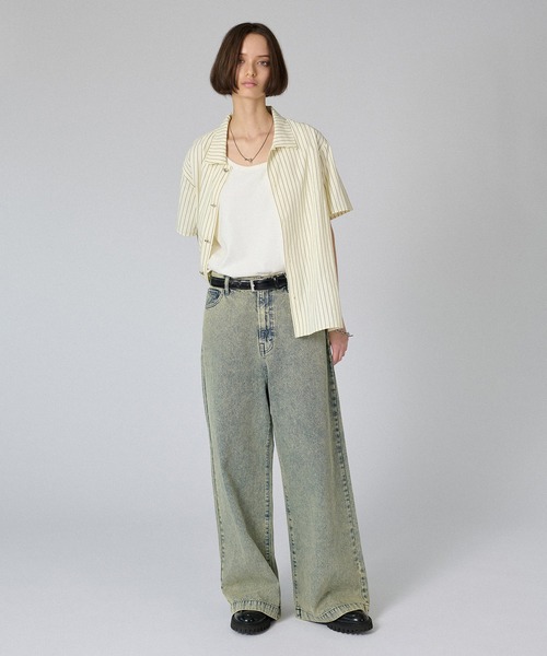 ONCILY（オンシェリー）の「SEMI-FLARED DENIM PANTS / セミフレアデニムパンツ（デニムパンツ・メンズ・ブラック/ブラック系その他/インディゴブルー/ブルー系その他・SMALL/MEDIUM/LARGE）」の20枚目の写真