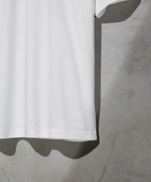 WEARSTAND(ウェアスタンド)の「【WEARSTAND/ウェアスタンド】 One Point Embroidery T-Shirt (HEART) / ワンポイント刺繍Tシャツ(HEART)(Tシャツ/カットソー・メンズ・ブラック/ホワイト・LARGE/MEDIUM/X-LARGE)」の6枚目の写真