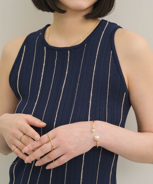 NEUNA（ヌナ）の「マルチストライプニットタンクトップ（タンクトップ・レディース・ネイビー/ブルー/ベージュ・FREE）」の13枚目の写真