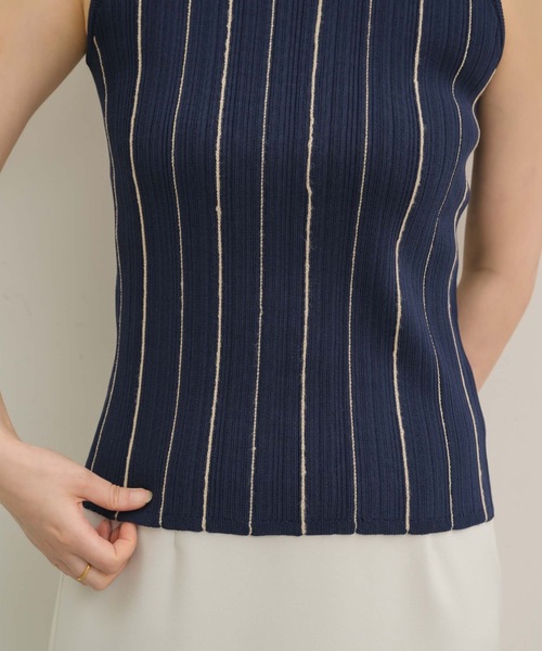 NEUNA（ヌナ）の「マルチストライプニットタンクトップ（タンクトップ・レディース・ネイビー/ブルー/ベージュ・FREE）」の15枚目の写真