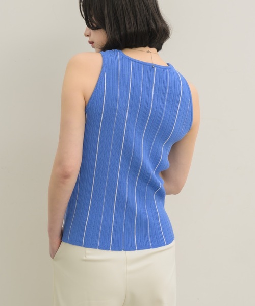 NEUNA（ヌナ）の「マルチストライプニットタンクトップ（タンクトップ・レディース・ネイビー/ブルー/ベージュ・FREE）」の20枚目の写真