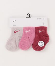 NIKE(iCL)́yNIKEz NHN 3PK INFANT COZY SOCKS(\bNX/C)
