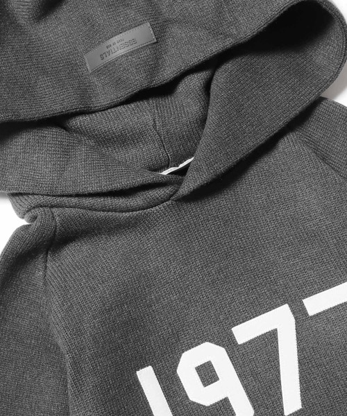 FOG ESSENTIALS(エフオージーエッセンシャルズ)の「FOG ESSENTIALS/エッセンシャルズ 1977 HOODIE KNIT フーディー パーカー プルオーバー(パーカー・メンズ・ホワイト/ブラック・L/M)」の5枚目の写真