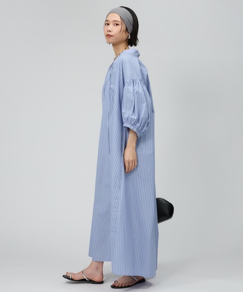 BABYLONE（バビロン）の「スキッパーロングワンピース（ワンピース・レディース・ピンク/ネイビー/ブルー・フリー）」の17枚目の写真