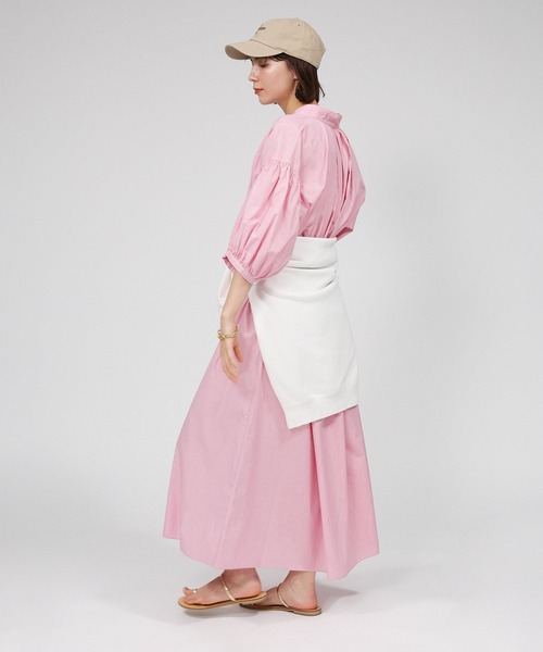 BABYLONE（バビロン）の「スキッパーロングワンピース（ワンピース・レディース・ピンク/ネイビー/ブルー・フリー）」の9枚目の写真