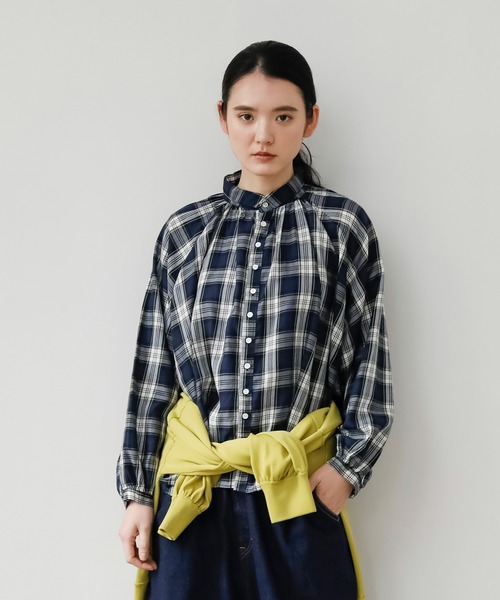 Brocante（ブロカント）の「[Brocante / ブロカント] 60sビエラチェック グランロンシャツ（シャツ/ブラウス・レディース・グリーン系その他/ブルー系その他・2）」の2枚目の写真