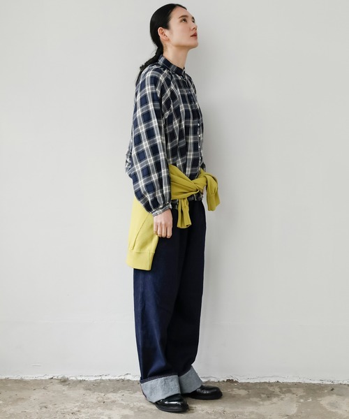 Brocante（ブロカント）の「[Brocante / ブロカント] 60sビエラチェック グランロンシャツ（シャツ/ブラウス・レディース・グリーン系その他/ブルー系その他・2）」の4枚目の写真