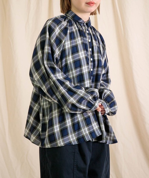 Brocante / ブロカント] 60sビエラチェック グランロンシャツ