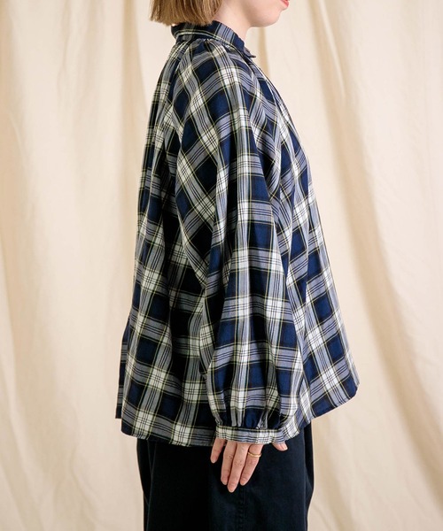 サントドミンゴ専用 Brocante / ブロカント] 60sビエラチェック グランロンシャツ