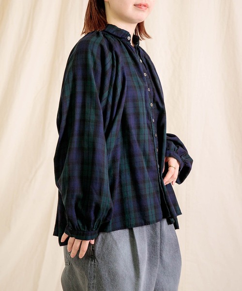 Brocante / ブロカント] 60sビエラチェック グランロンシャツ