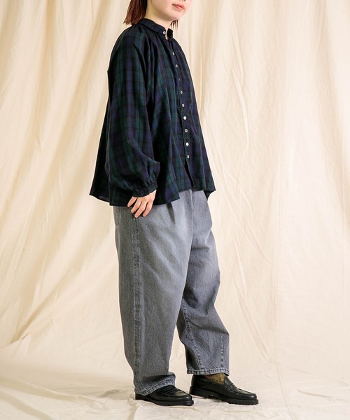 Brocante / ブロカント] 60sビエラチェック グランロンシャツ