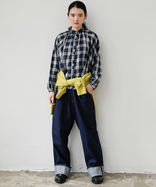 Brocante / ブロカント] 60sビエラチェック グランロンシャツ