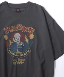 Warner Bros./ワーナーブラザース IT/イット オーバーサイズ ピグメント風 ヴィンテージ加工 半袖Tシャツ/レディース メンズ