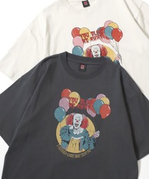 Warner Bros./ワーナーブラザース IT/イット オーバーサイズ ピグメント風 ヴィンテージ加工 半袖Tシャツ/レディース メンズ