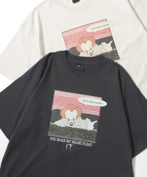 Warner Bros./ワーナーブラザース IT/イット オーバーサイズ ピグメント風 ヴィンテージ加工 半袖Tシャツ/レディース メンズ